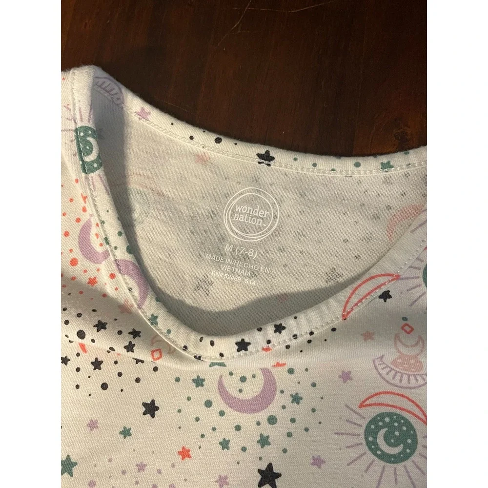 Wonder Nation girls spooky print dress with pockets size 7-8